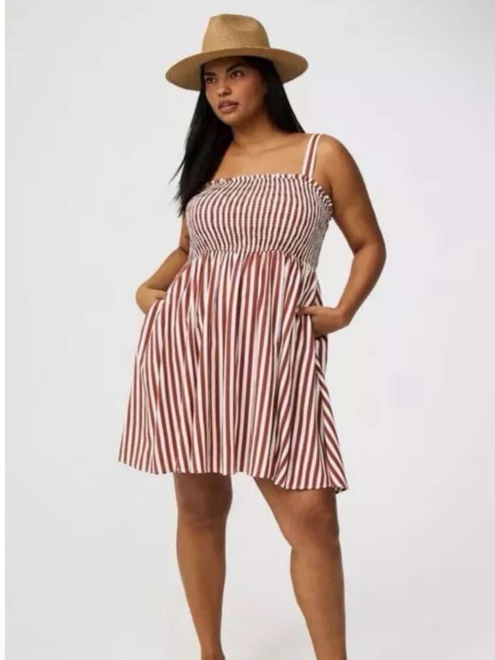 Torrid size 1 (XL) NWTS STRIPED SUNDRESS w/pockets